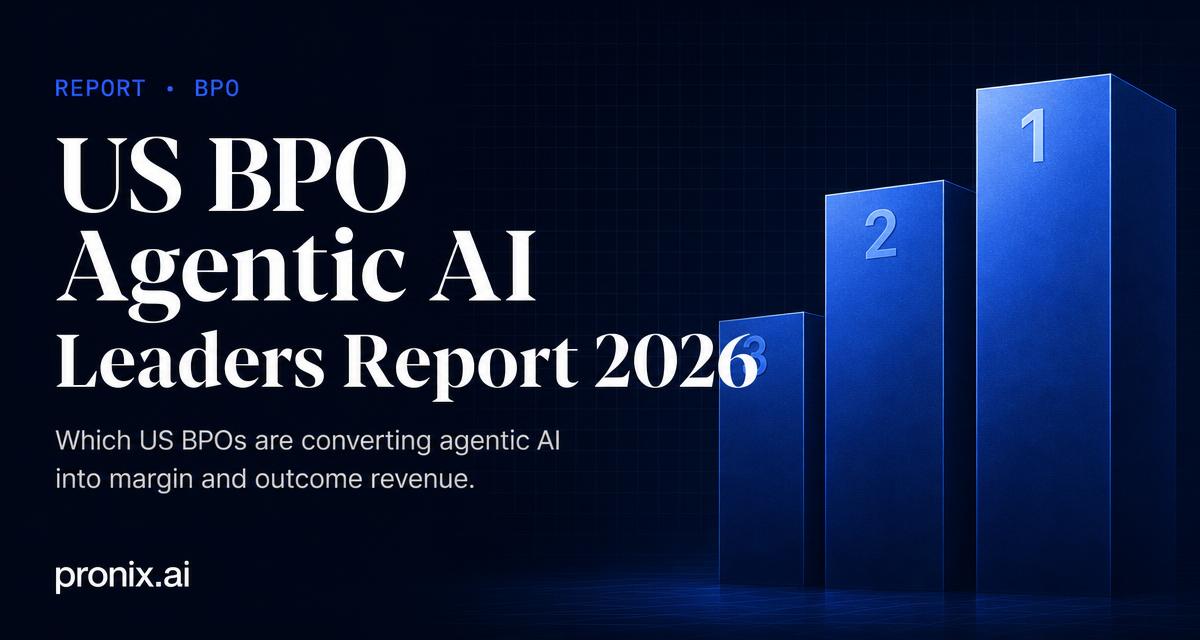 US BPO Agentic AI Leaders Report — 2026 — pronix.ai share card