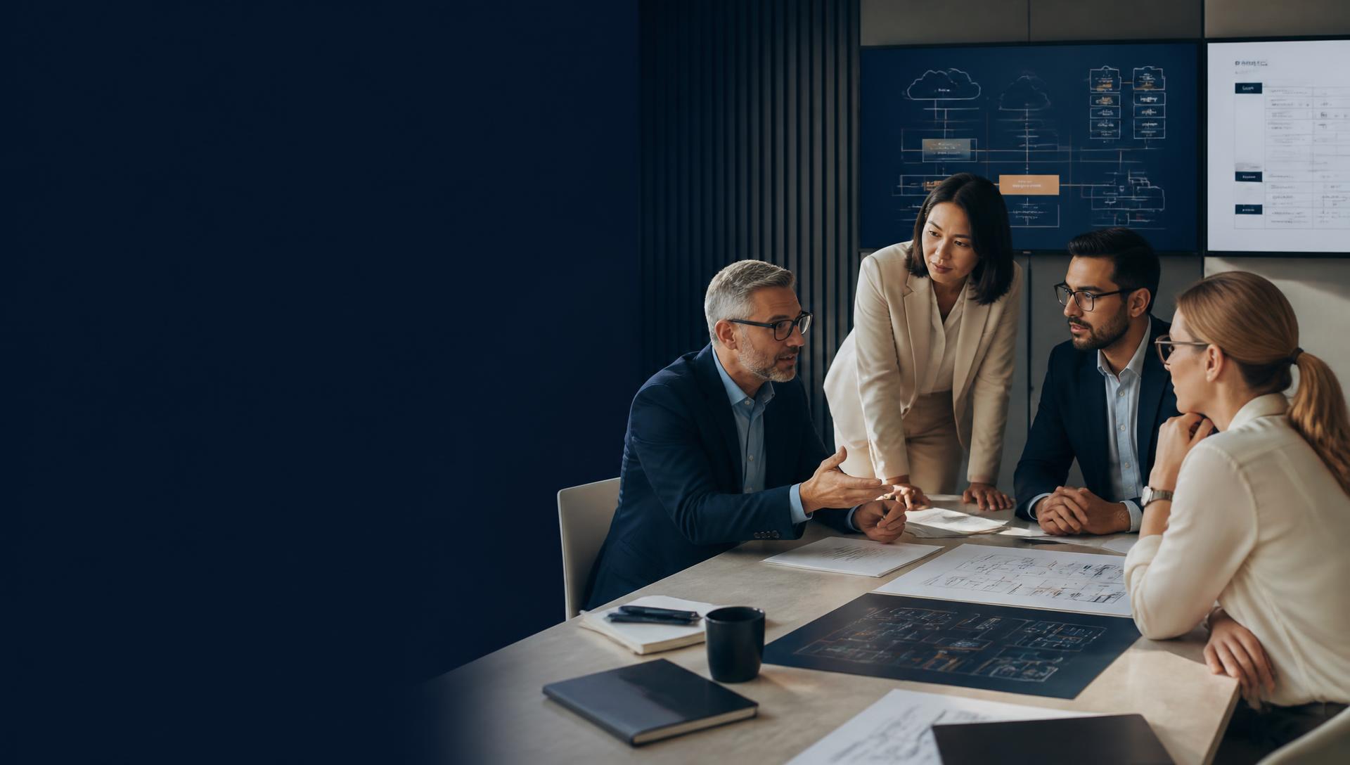 Enterprise technology partnership meeting — Pronix.ai certified platform partner ecosystem.