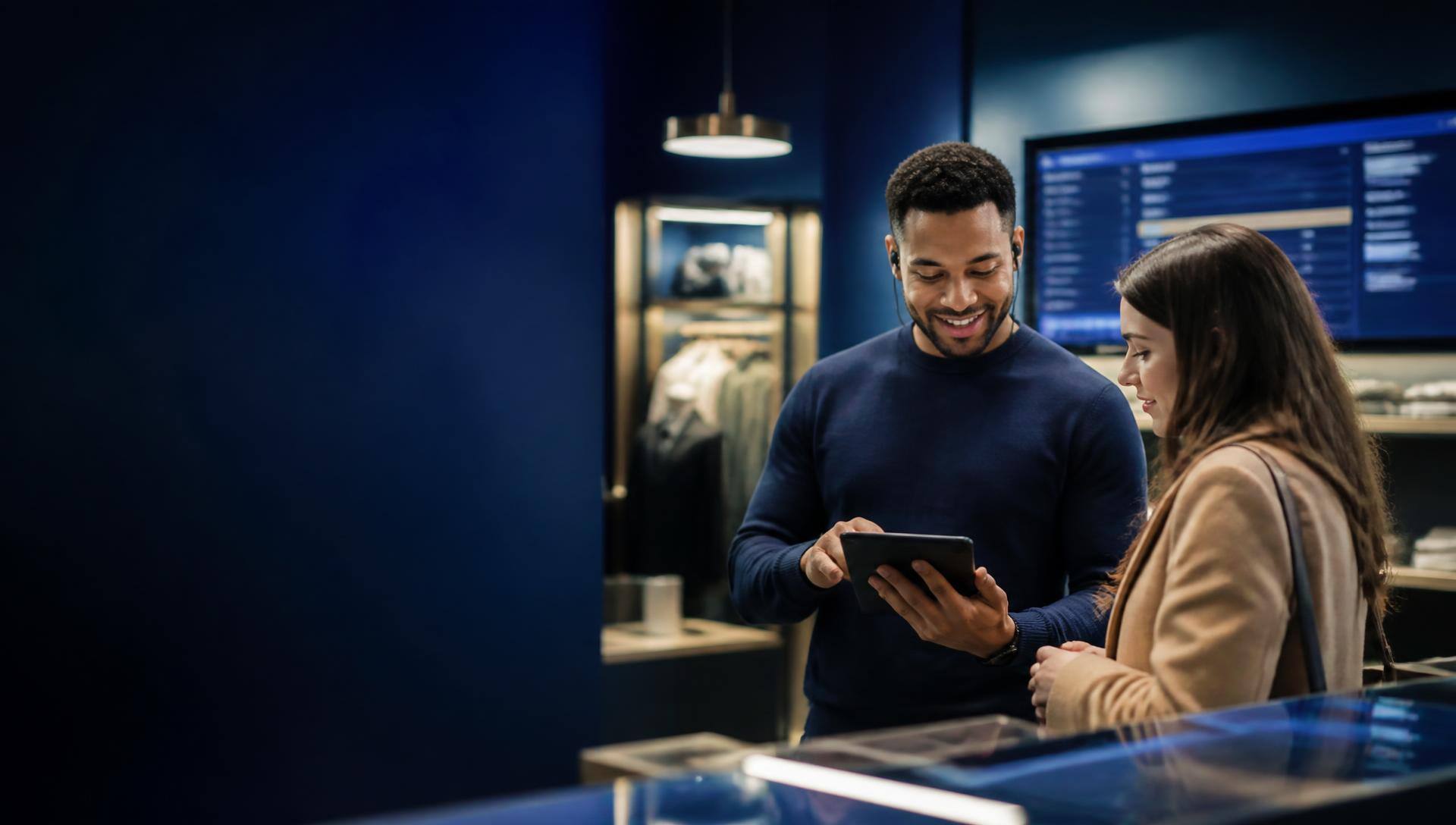Retail customer care and store operations teams using conversational commerce tools
